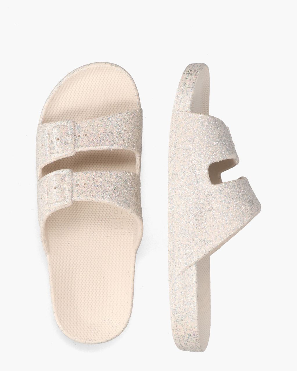 Freedom Moses Basic Off-White Damesslippers
