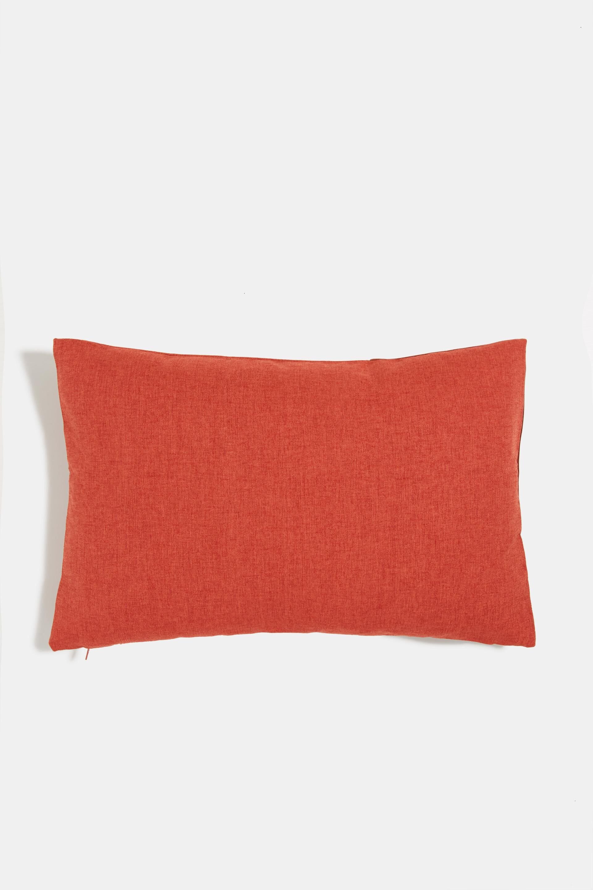 Housse de coussin en mélange de matières à teneur en micro velours