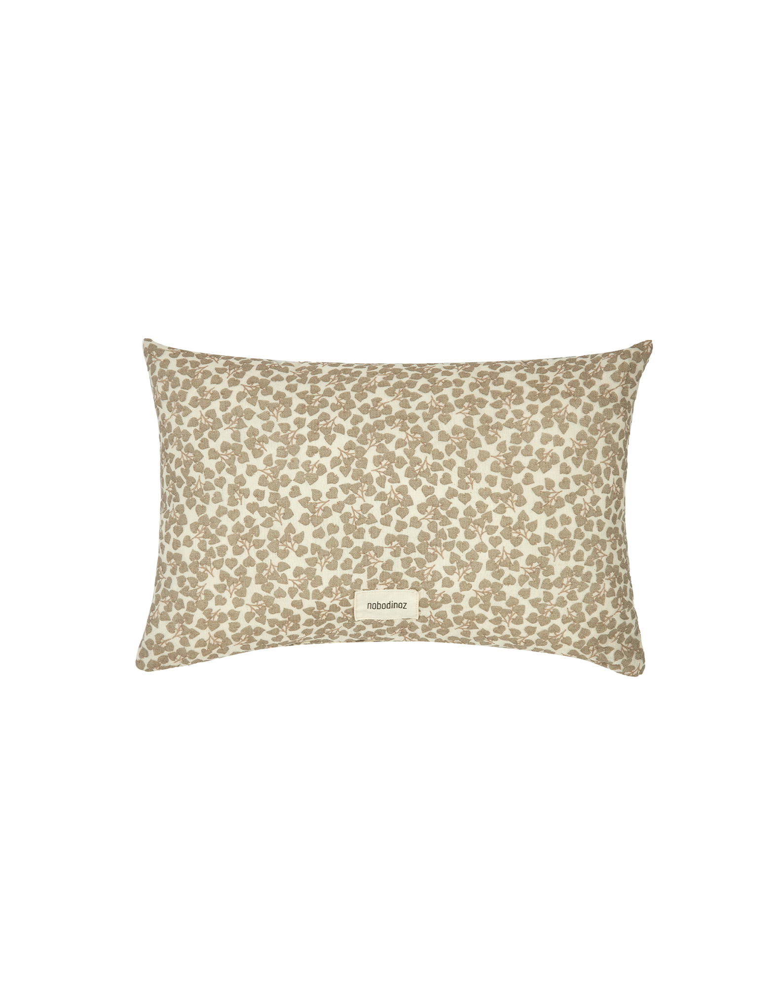 Coussin wabi-sabi rectangulaire en double gaze de coton lavé | Vert