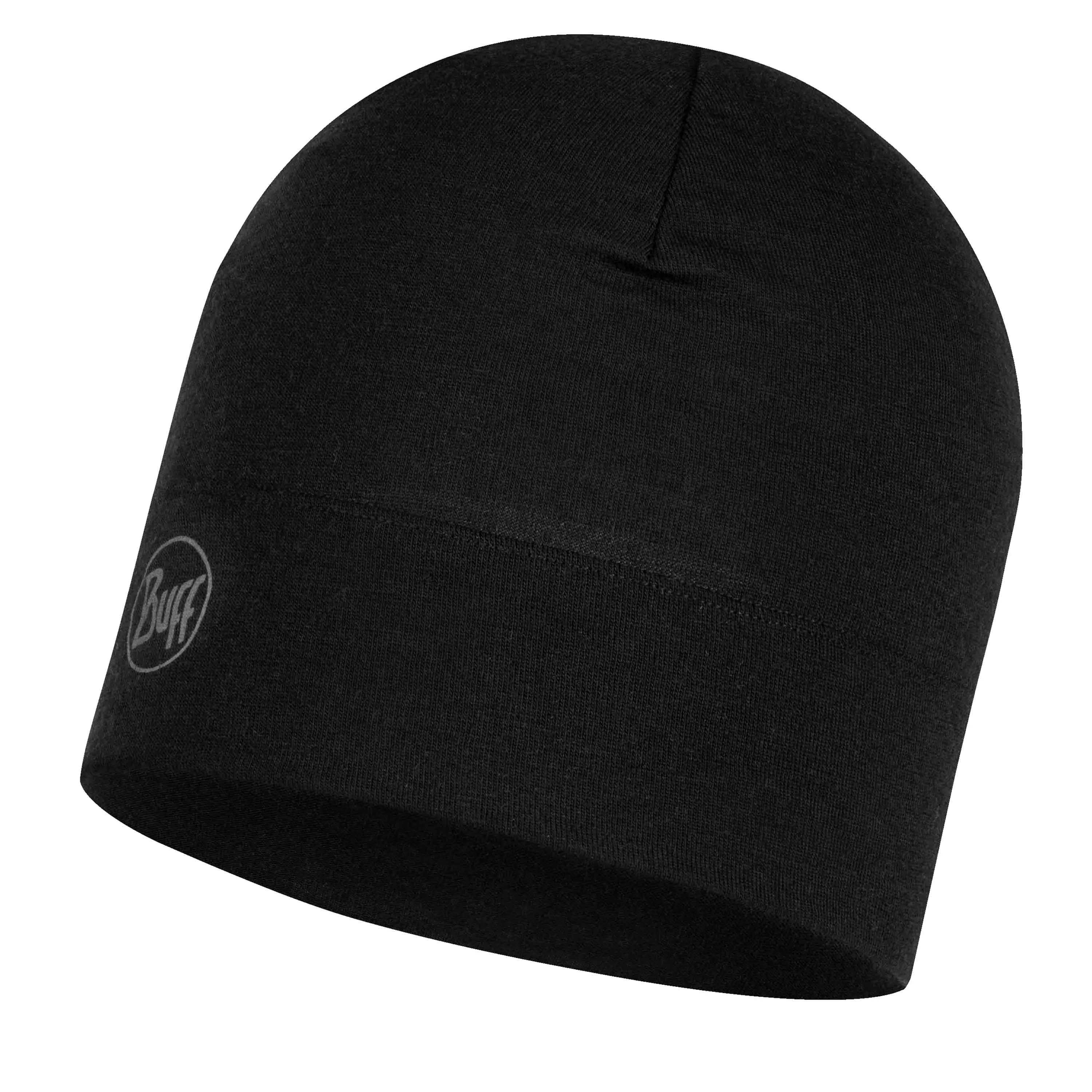 Buff -  Buff Beanie Merino Midweight solid black