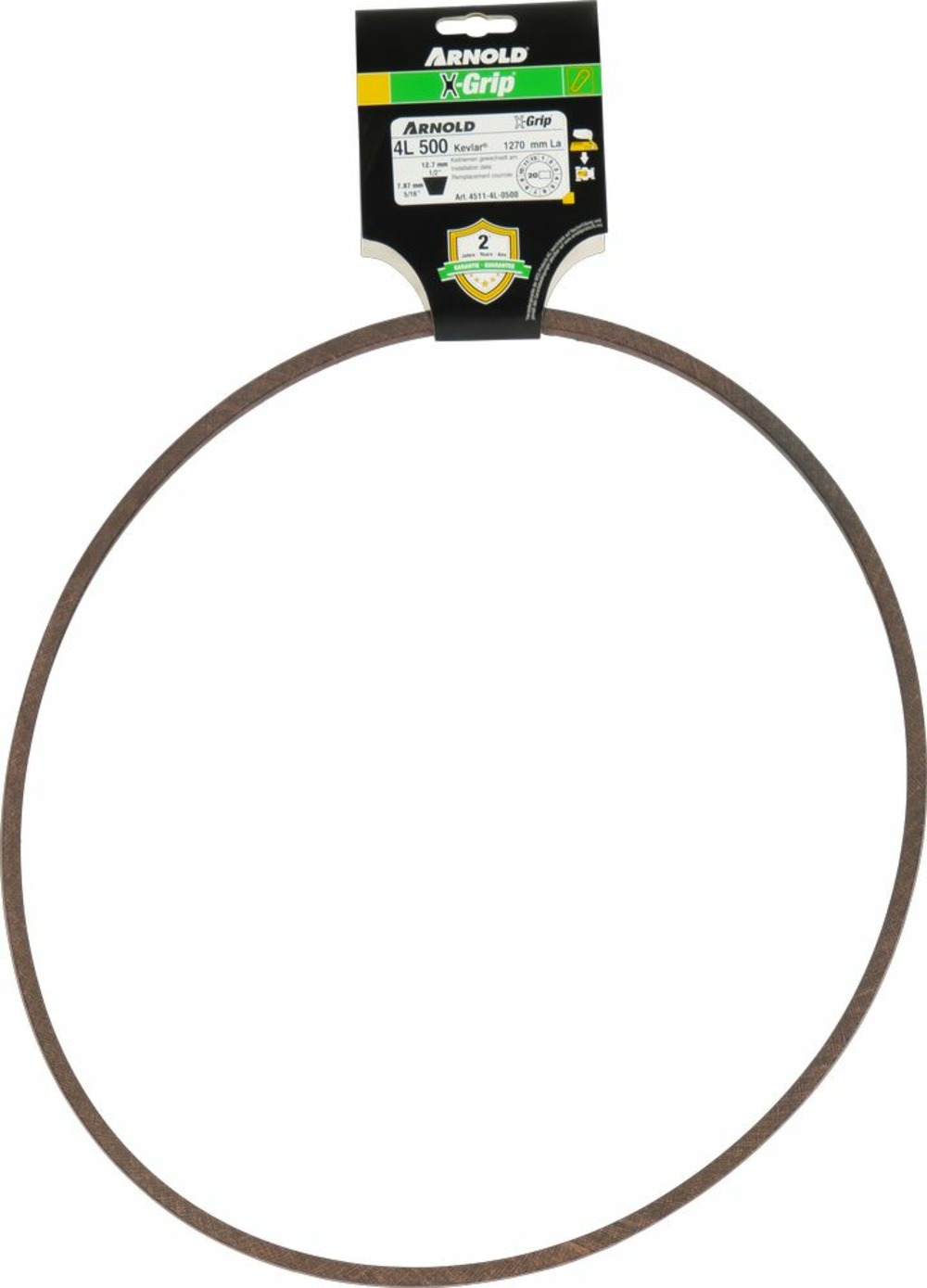 Courroie trapézoïdale x-grip v de type 4l500