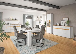 Esstisch Titan matt 160(200)x76x90 cm