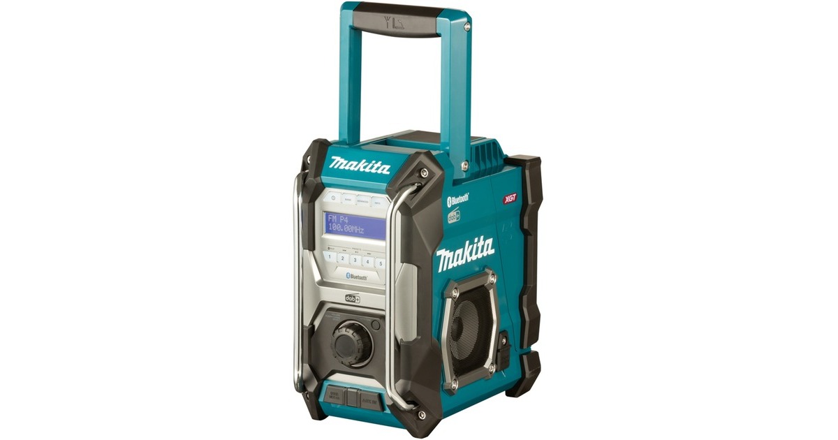 MakitaBouwradio FM DAB/DAB+ Bluetooth MR004GZ | 12V-40V max  (Blauw, In doos, accu's en lader niet inbegrepen)