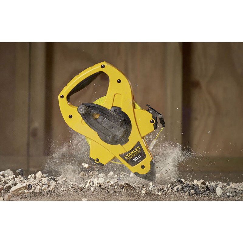 Mètre ruban en fibre de verre Stanley PowerWinder 30 m x 12,7 mm