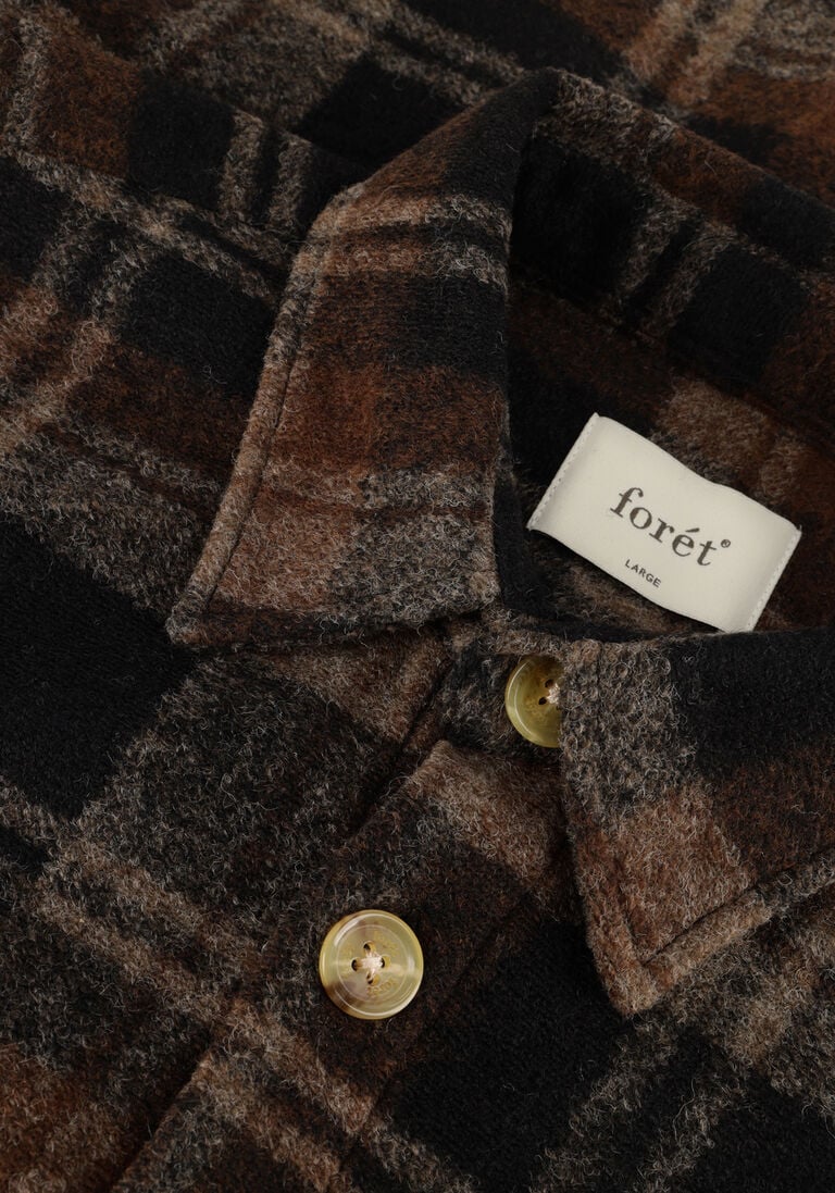 FOR\u00C9T bruine for&eacute;t overshirt ivy wool overshirt