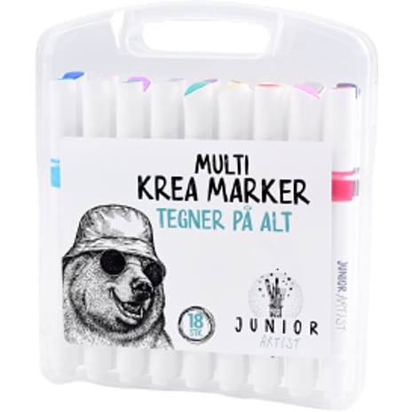 Junior Artist multi Kreamarker 18 stk.