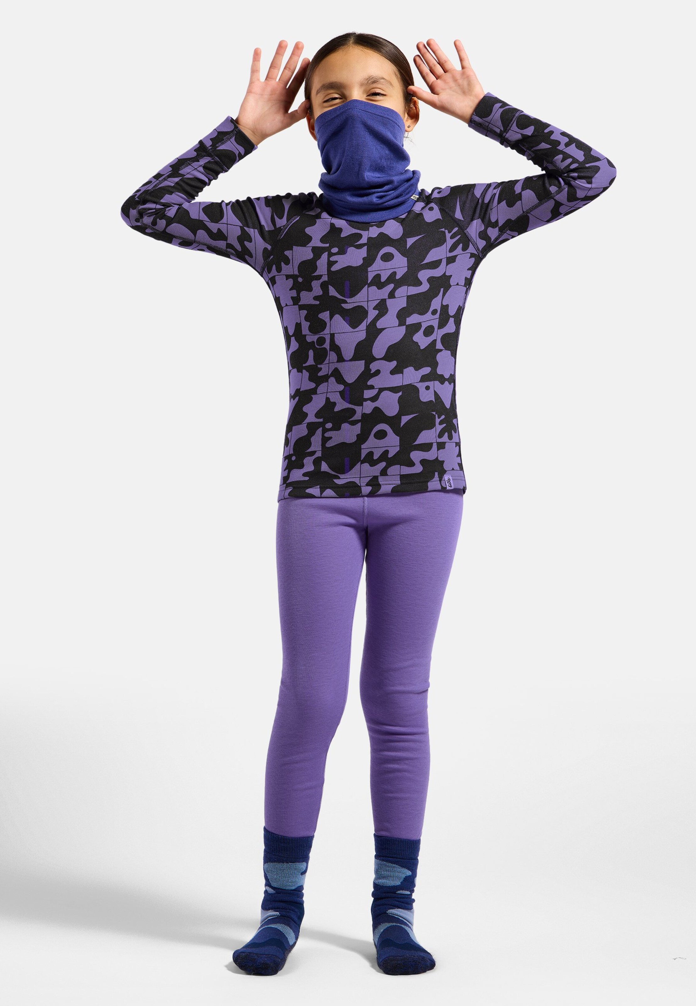 Adventurer Active Warm Base-Layer-Shirt mit Print in afterparty