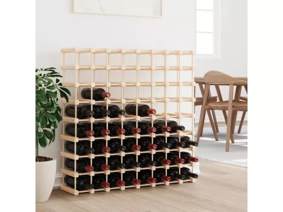 Casier à vin pour 72 bouteilles 90,5x23x90,5 cm pin massif