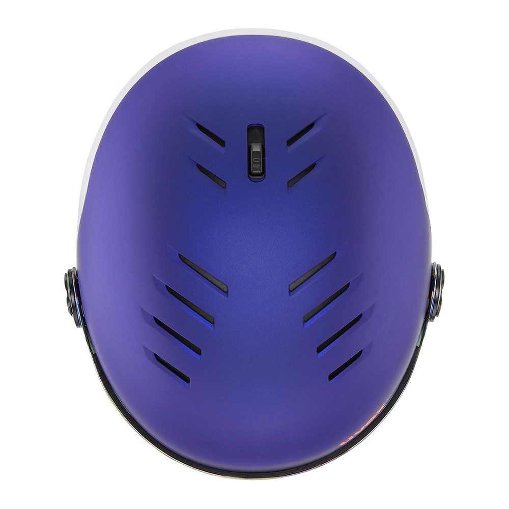 Uvex WANTED VISOR - Casque ski purple bash/white matt/mirror orange