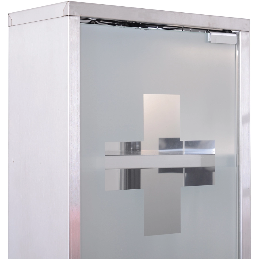 HOMCOM Medikamentenschrank mit 3 Fächer silber