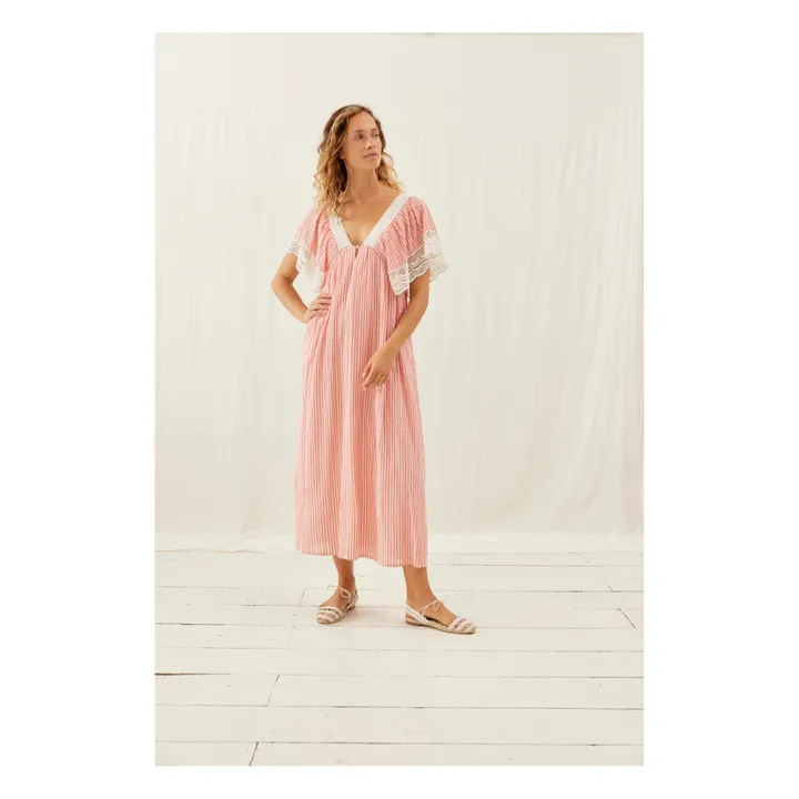 Louise Misha Robe Ashila Rayures - Collection Femme | Rose