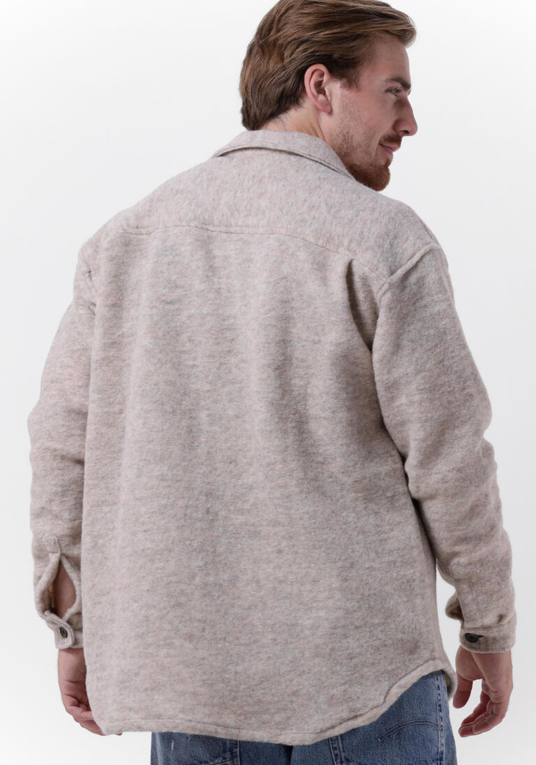 WOODBIRD zand woodbird overshirt stoll wool shirt