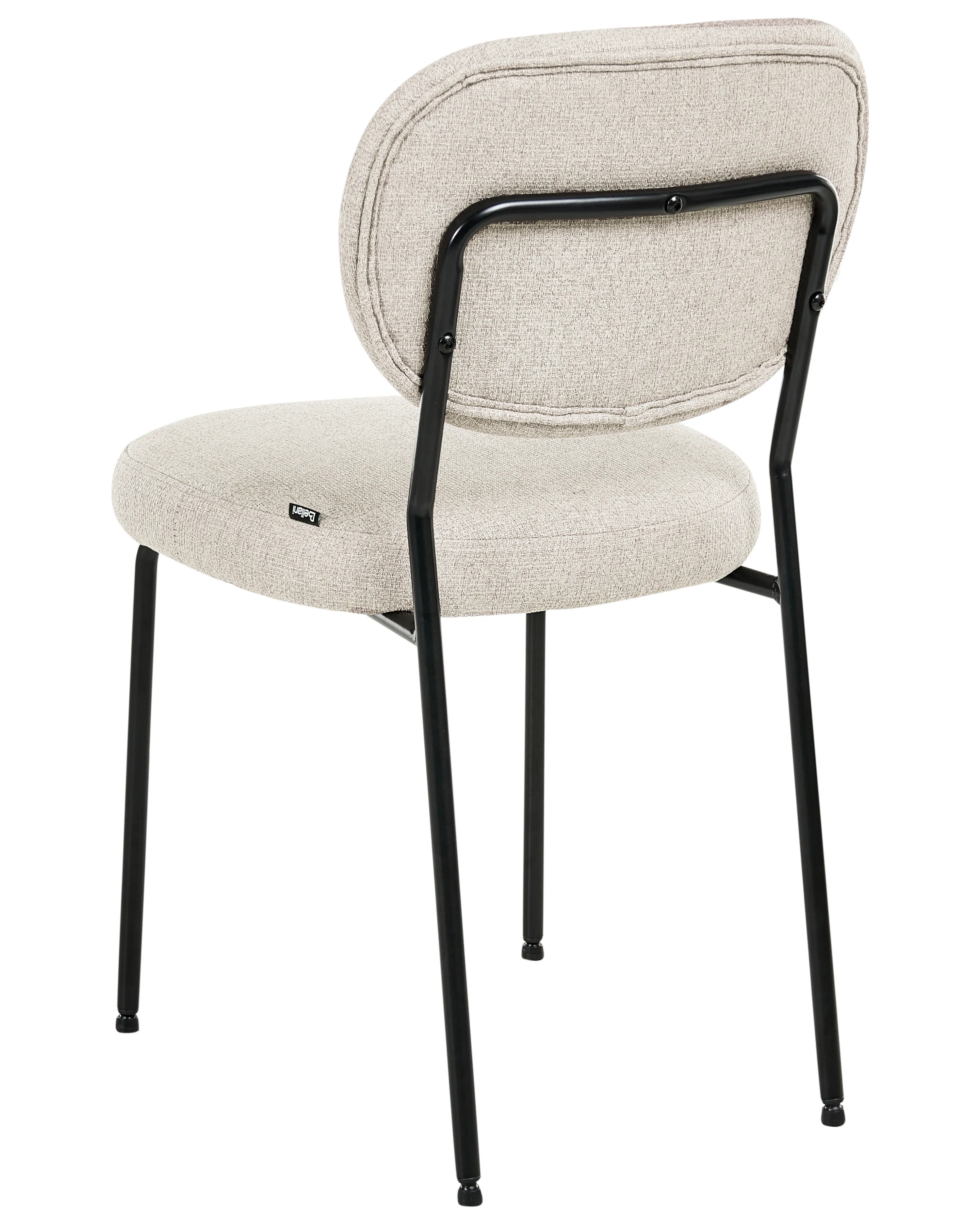 Set van 2 eetkamerstoelen LOLETA Stof Lichtbeige