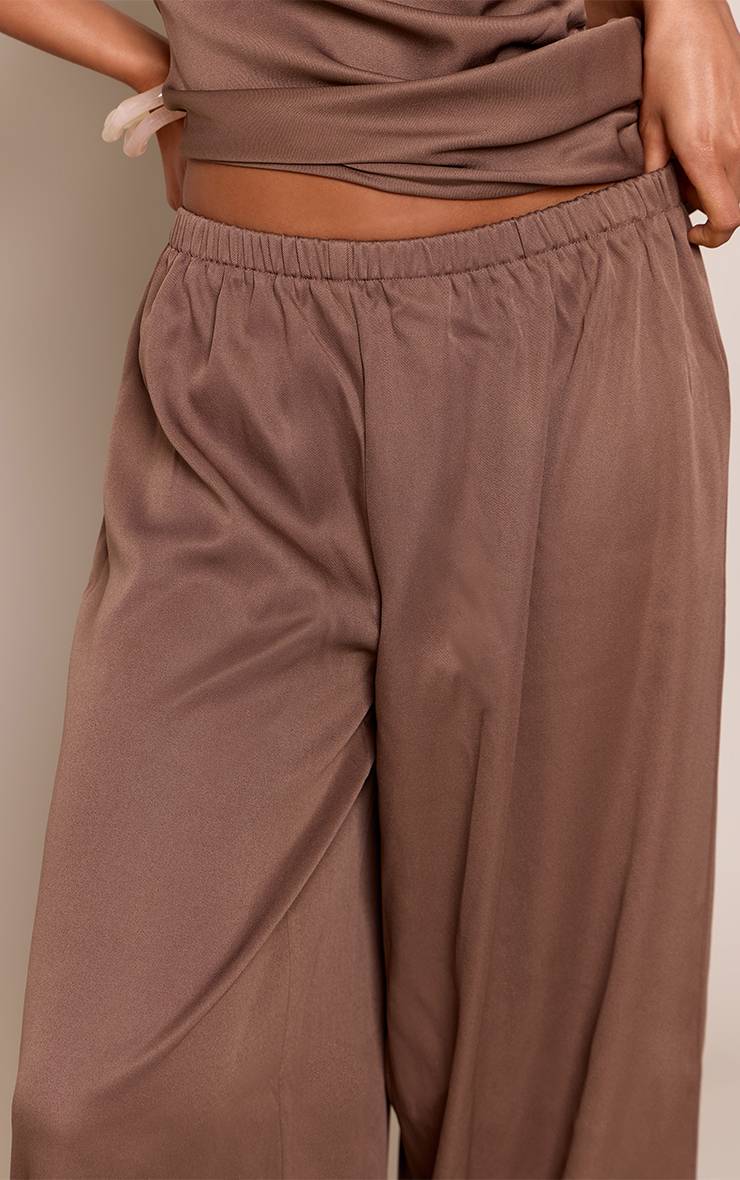 Moka Pantalon Bouffant En Tissu Tissé À Taille Élastiquée - Ensemble Coordonné