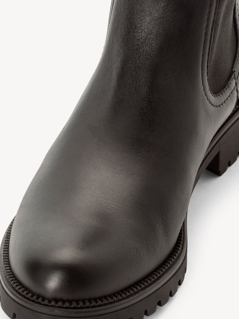 Leren Chelseaboot - zwart