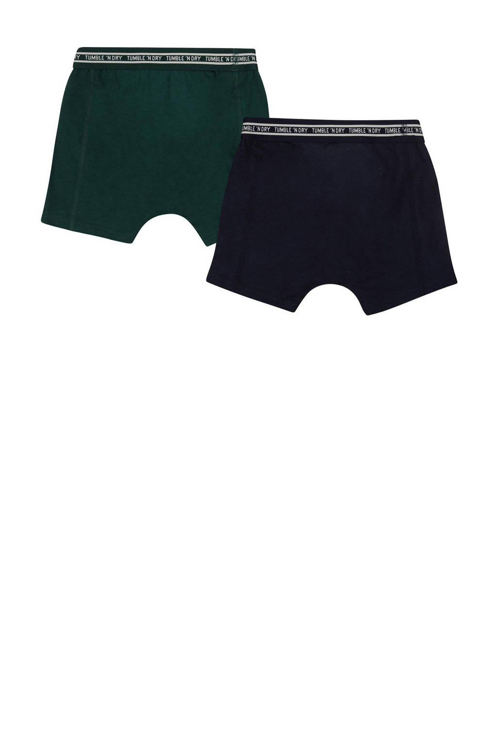 boxershort - set van 2zwart/donkergroen