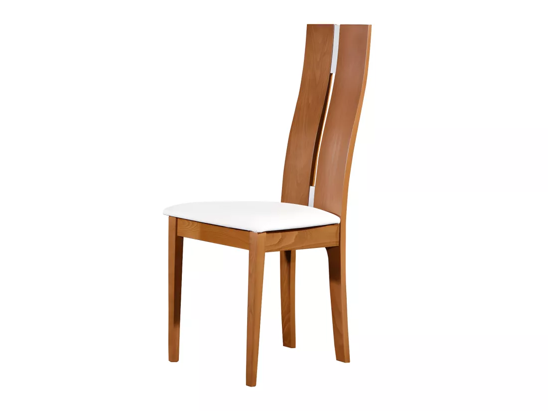 Lot de 6 chaises SALENA - Hêtre massif coloris chêne