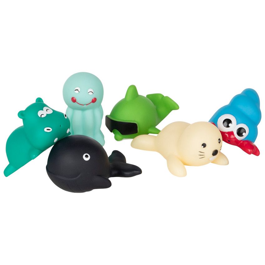 Set de 6 aspergeurs en formes d'animaux aquatiques - Ecru