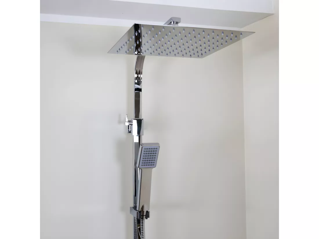 Quartos colonne de douche chromée avec thermostatique 300 - Essebagno