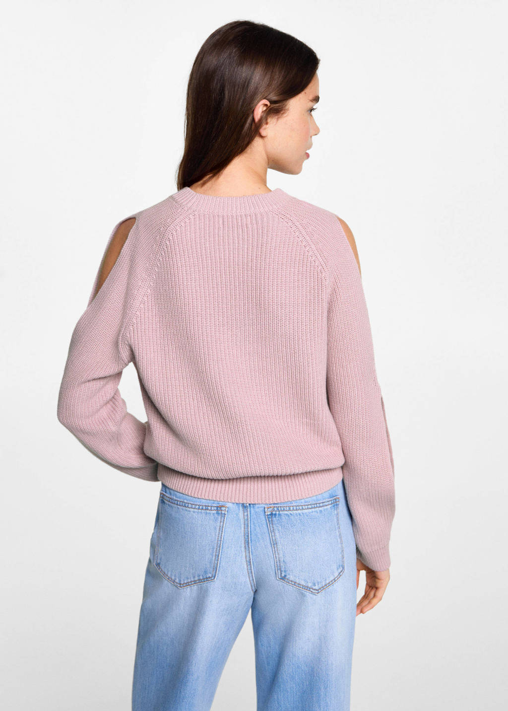 MANGO TEEN gebreide trui roze