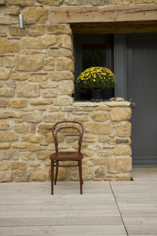 Thonet 214 M eetkamerstoel blauw