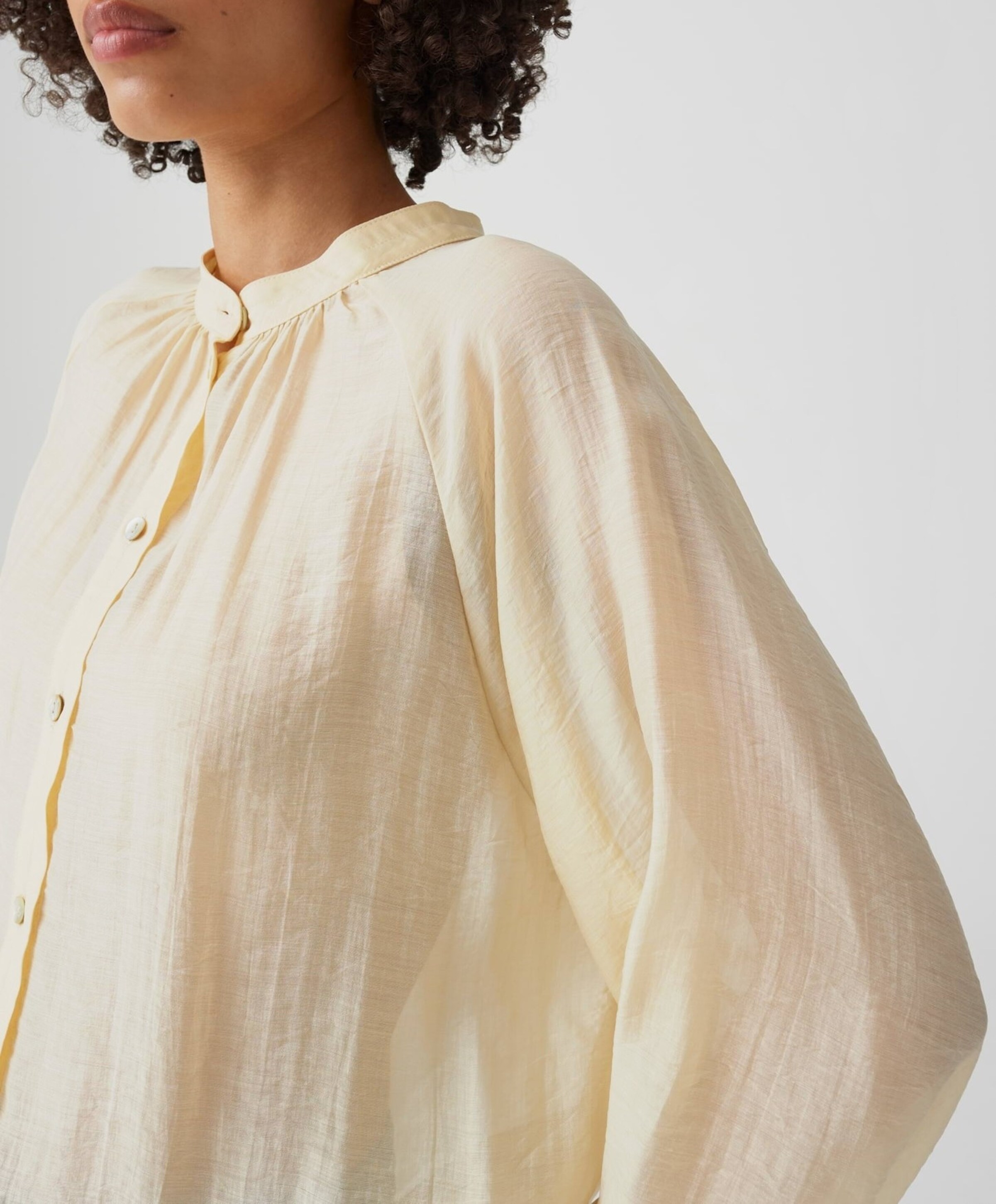 OPUS Dames blouse geel