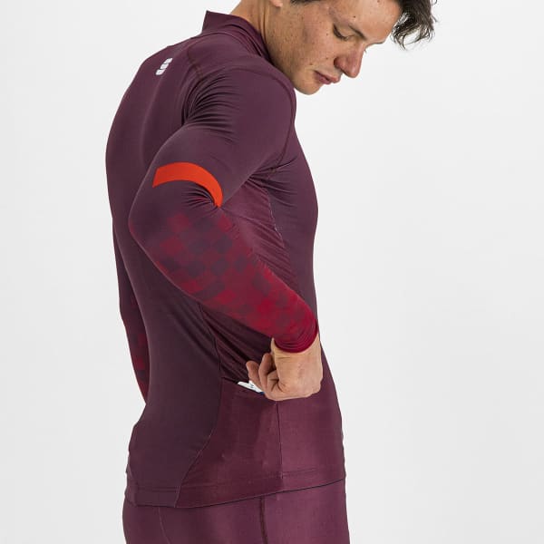 T-shirt ski de fond SPORTFUL SQUADRA JERSEY RED WINE/RED RUMBA
