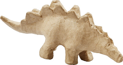 Dinosaur Figur - Mal Selv - Papmaché - 9 CM