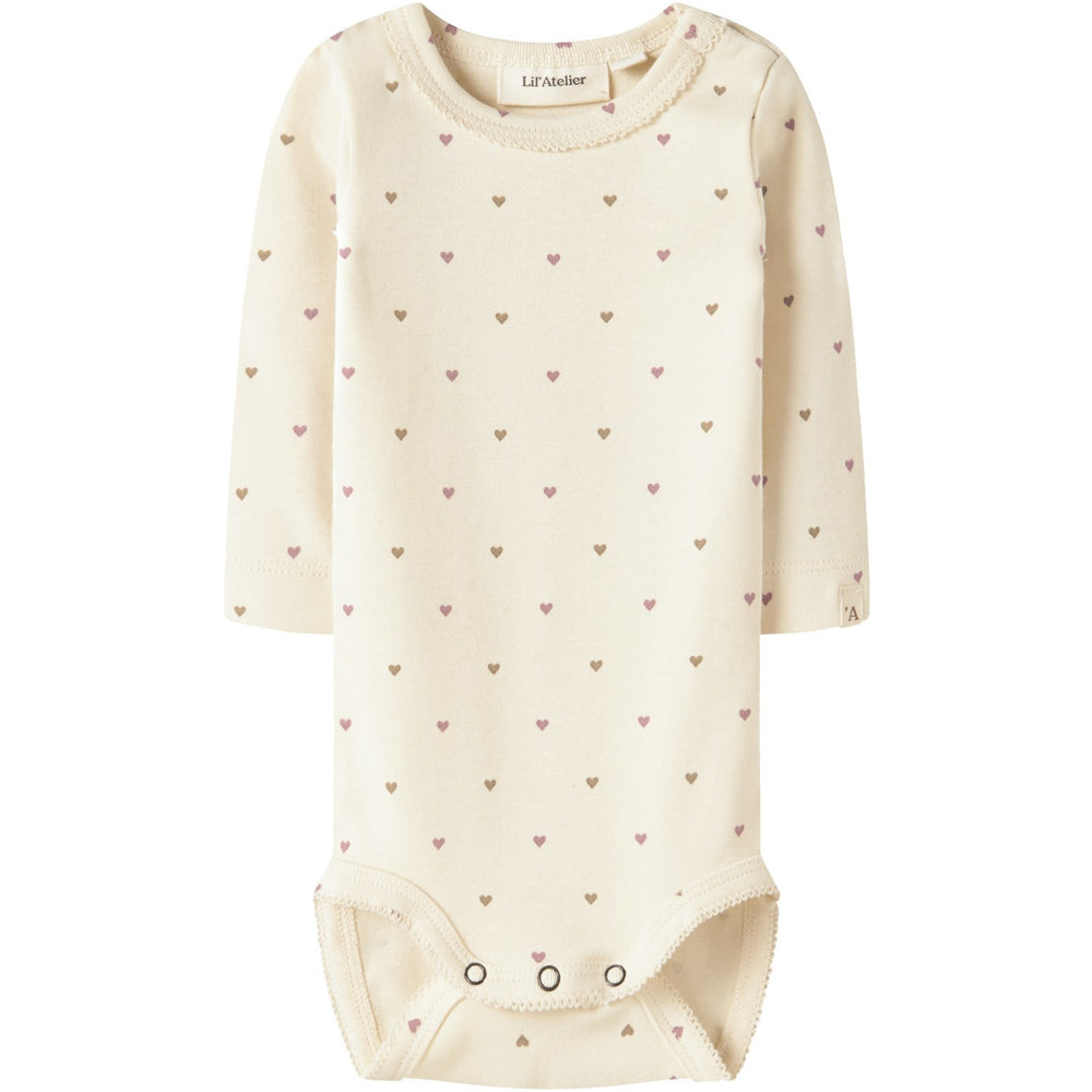 Køb Lil'Atelier Turtledove Heart Nbflalo Tig Ls Slim Body Lil