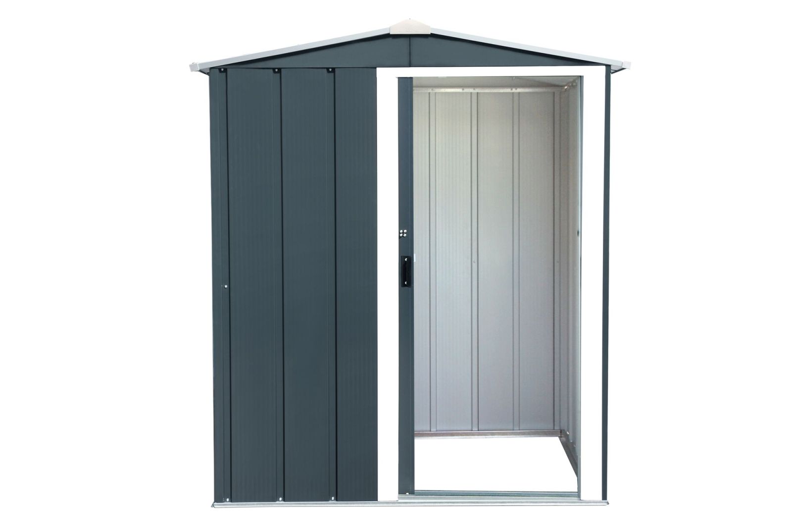 Gerätehaus ECO 5x4 - anthrazit-weiß - 151,8 x 111,8 cm