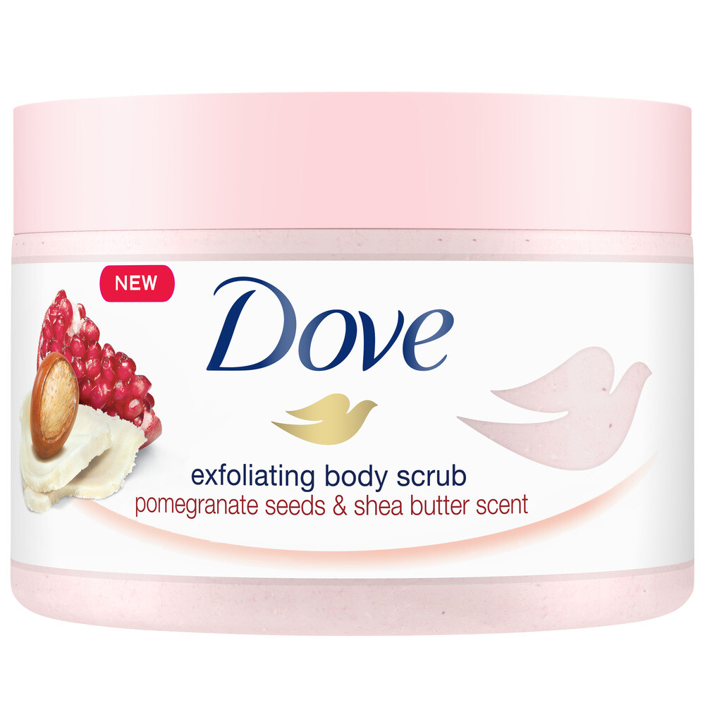 4x Dove Body Scrub Pomegranate & Shea butter225 ml