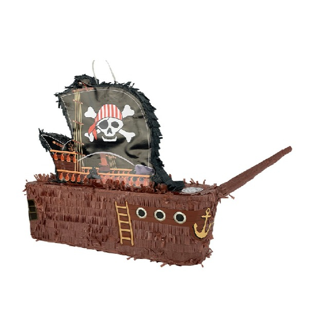 (44x40cm) Befüllbare Papier Piñata Kinder Geburtstags Deko Party Spielzeug (P12933) - Piratenschiff