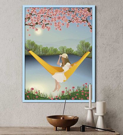 Vissevasse Plakat - 50x70 cm - The Yellow Hammock