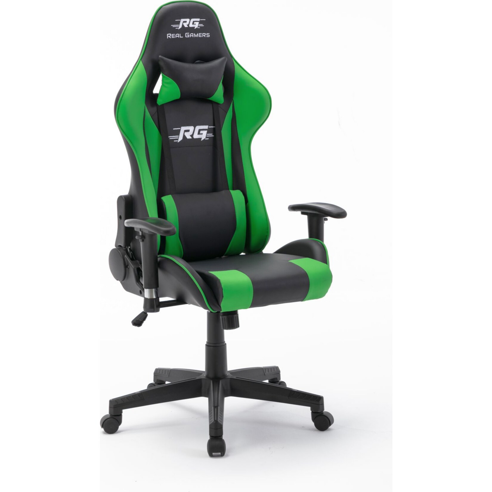 Gaming Computerstuhl Real Gamers Pro schwarz grün Drehstuhl Gamer Büro Stuhl