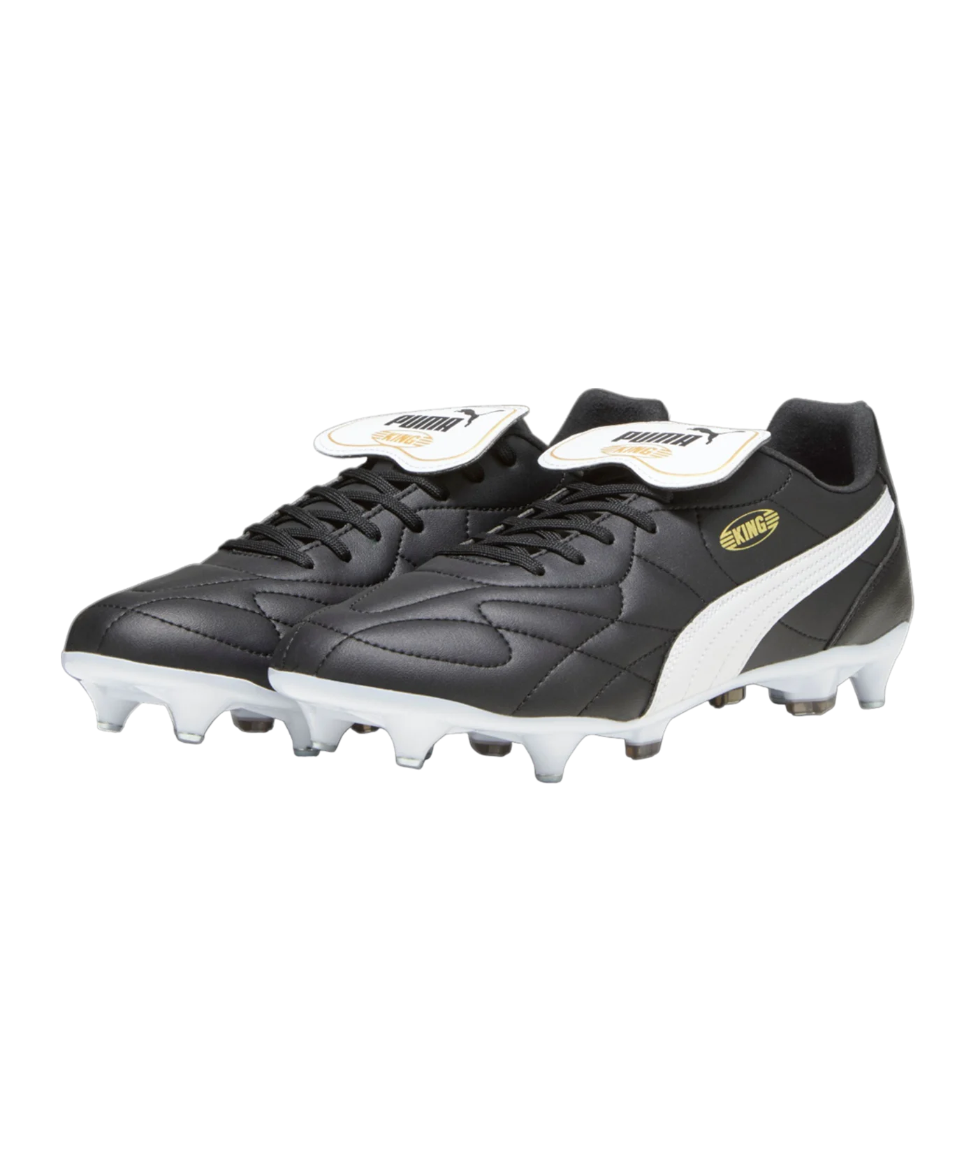 PUMA KING Top MxSG Schwarz Weiss Gold F01