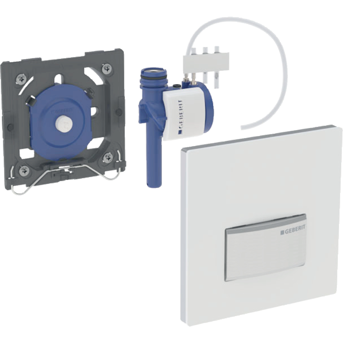 Geberit type 50 Square urinoir bedieningsplaat pneumatisch zonder knop