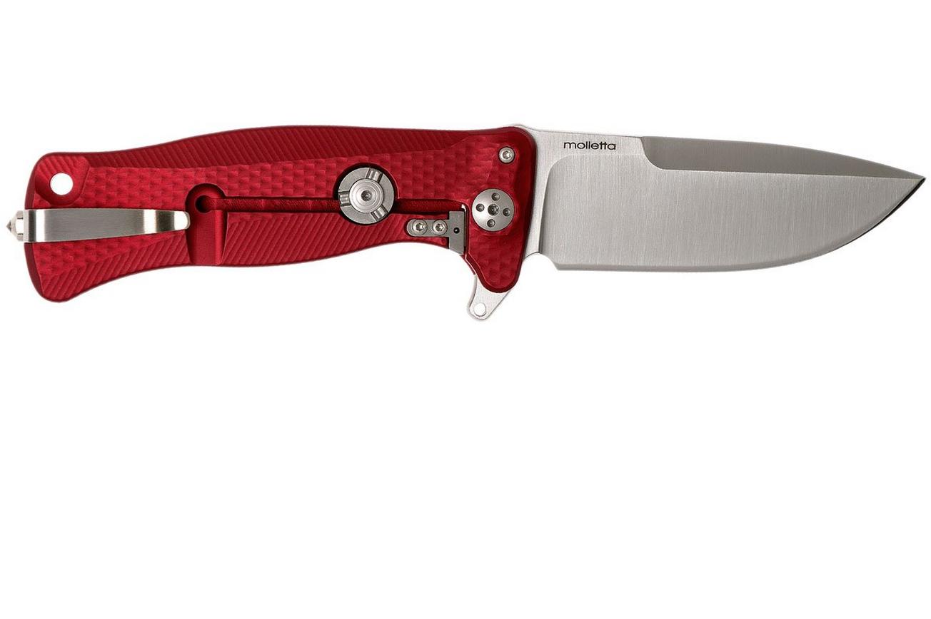 LionSteel SR11 Aluminum Red, satin blade, SR11 A RS zakmes