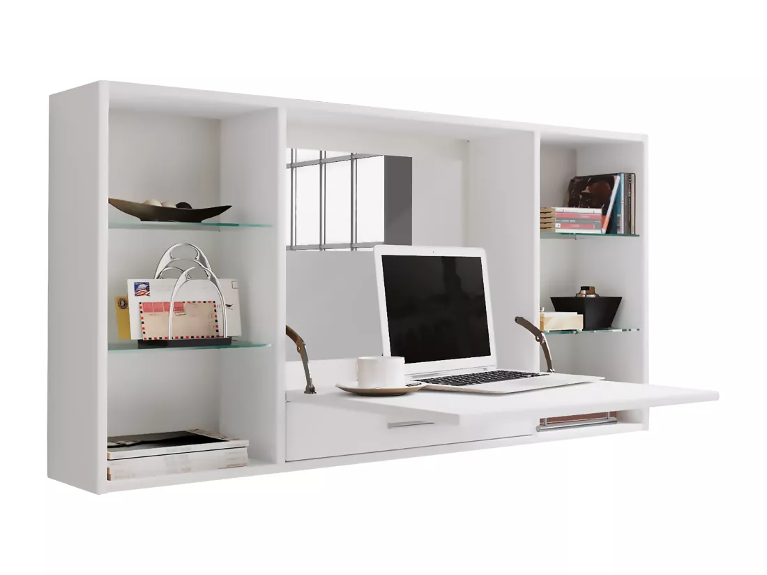 Coiffeuse Table murale Miroir Teala