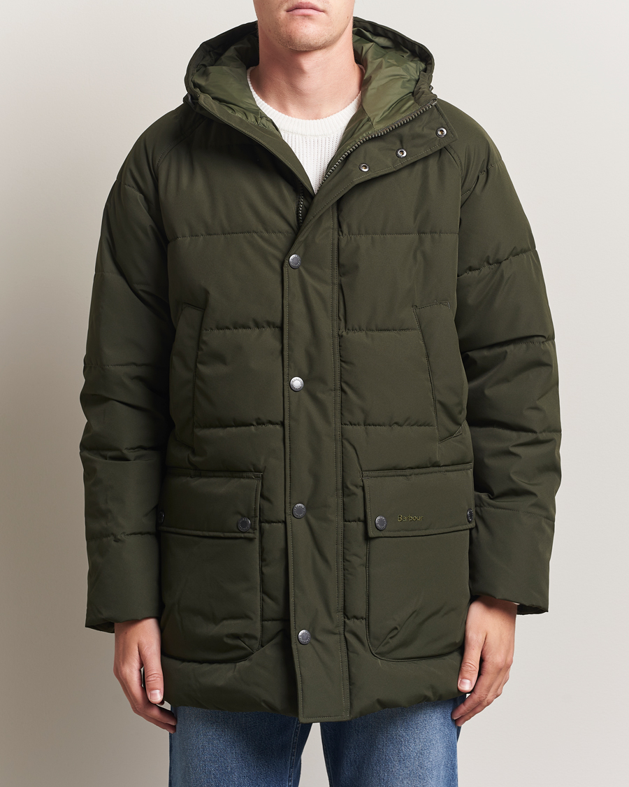 Barbour Lifestyle Hooded Bedale Puffer Jacket Sage