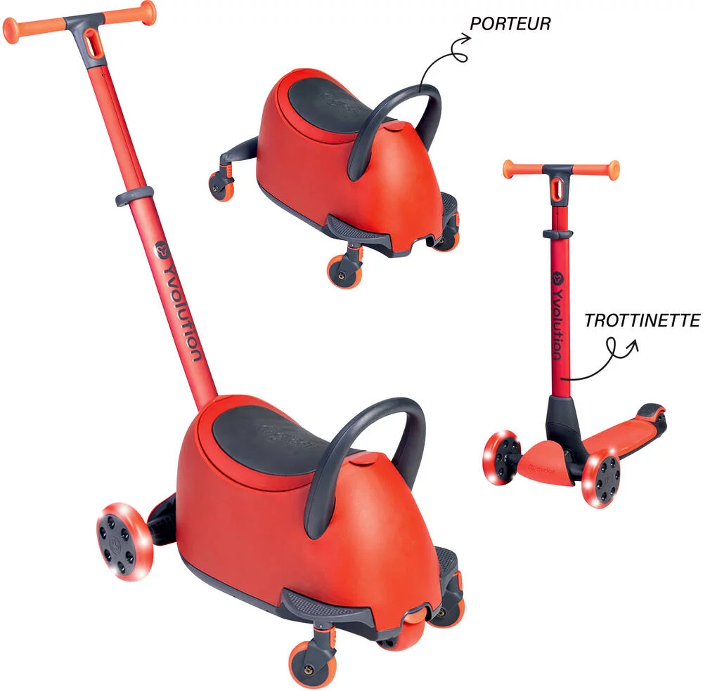 TROTTINETTE YGLIDER LUNA ROUGE