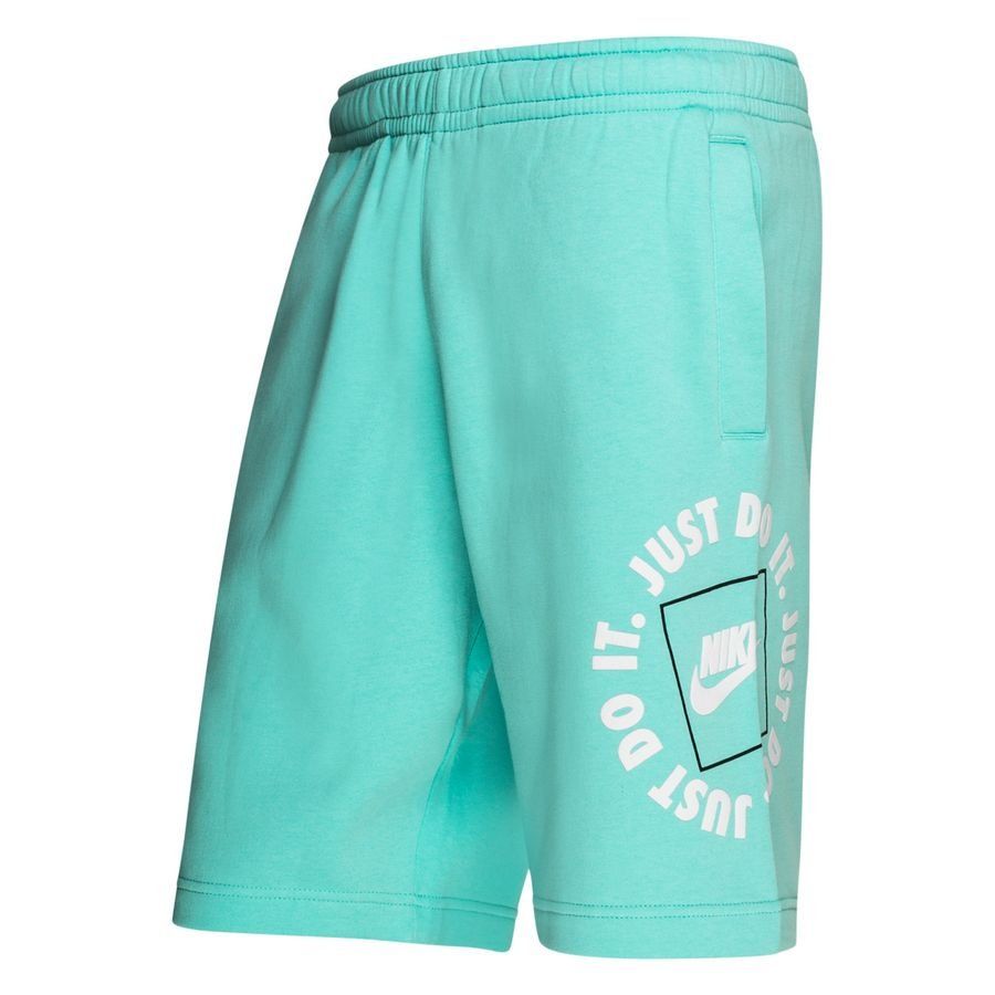 Nike Short NSW Fleece JDI - Turquoise/Blanc