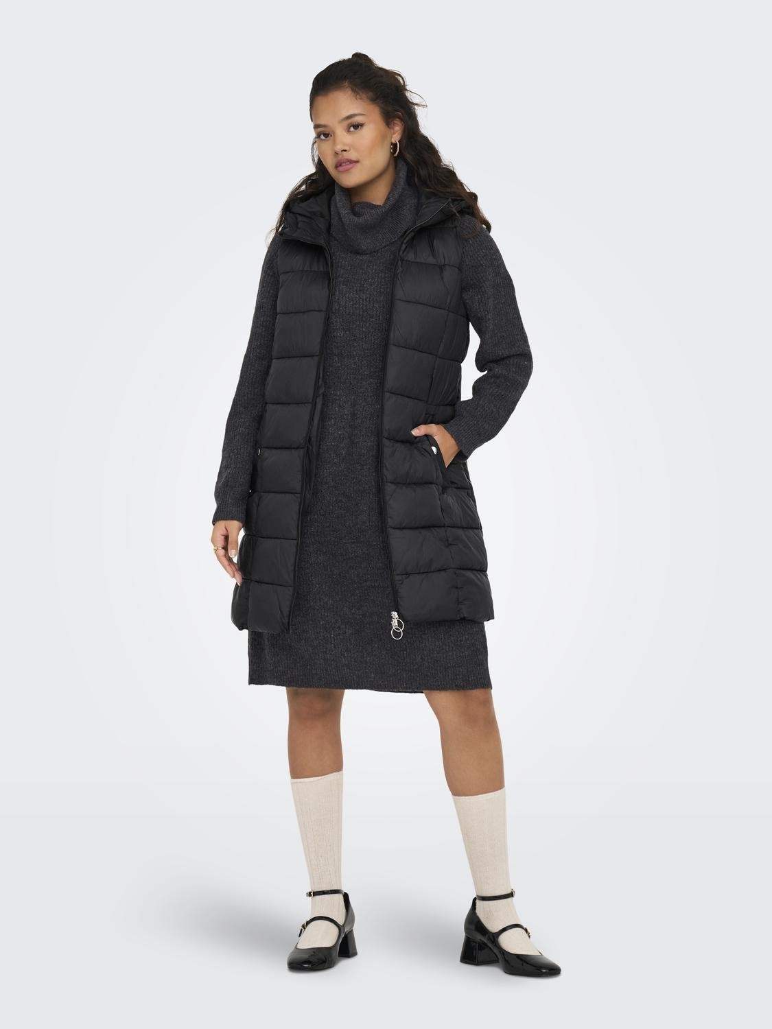 JDYZULU Steppmantel Black