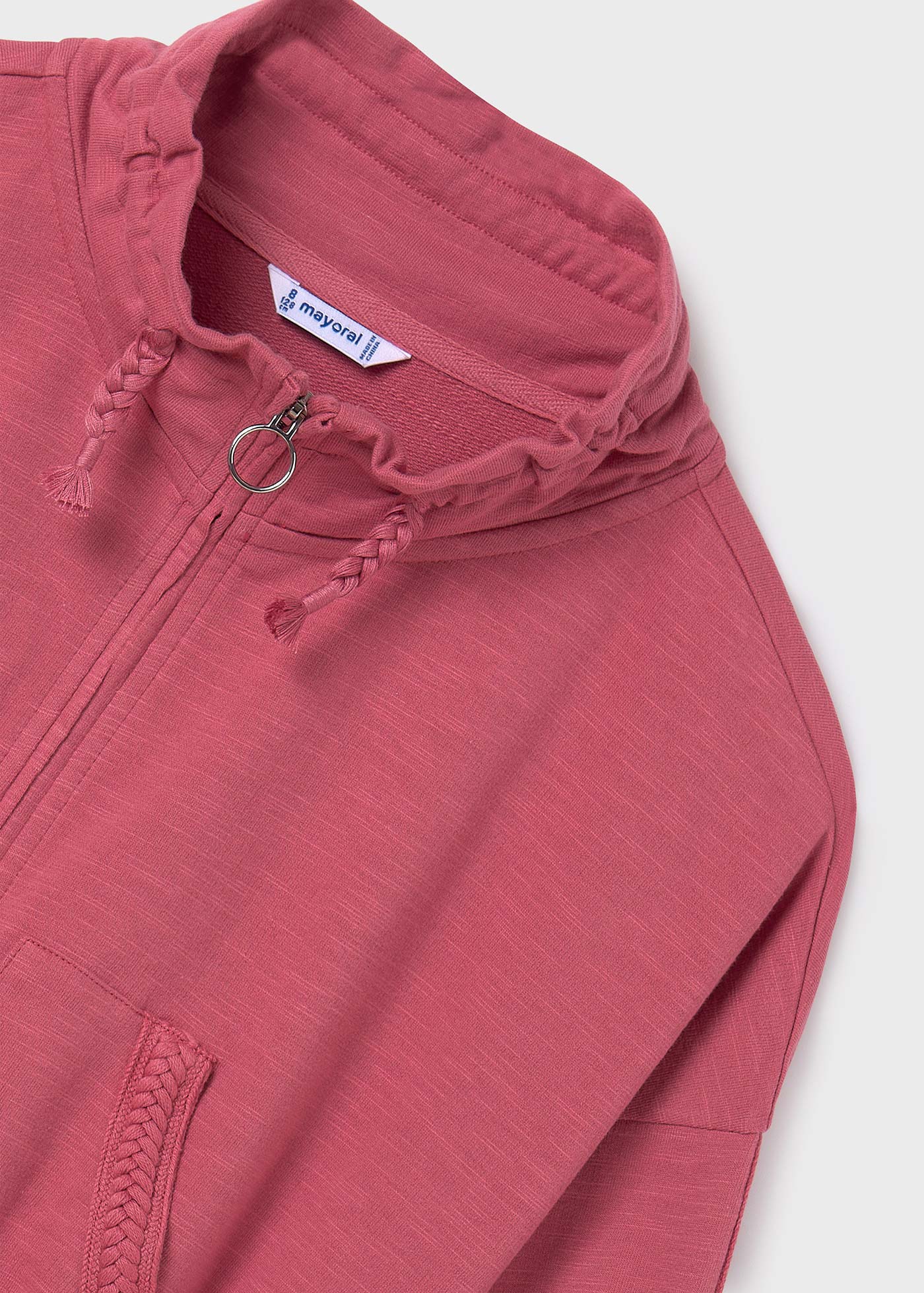 Moletom com zíper Better Cotton para meninas