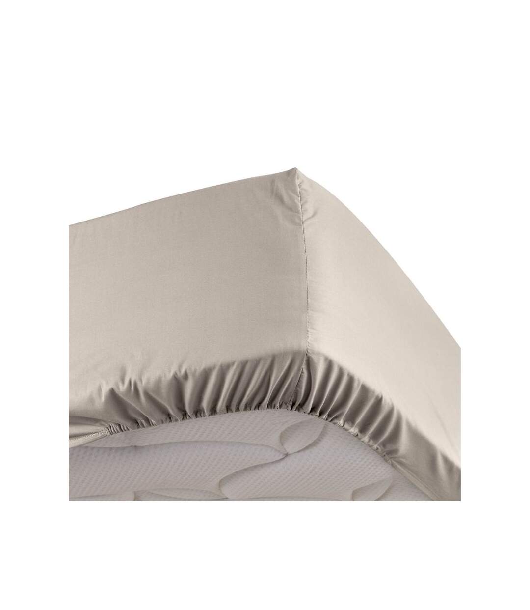 Drap Housse Percaline 90x190cm Naturel