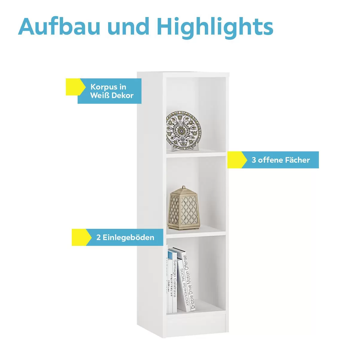Bücherregal 4-You weiss
