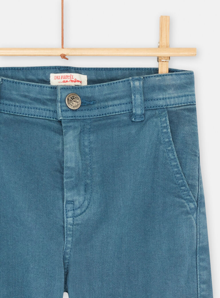 Pantalon cargo bleu pour garçon