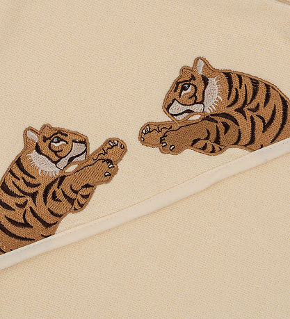 Konges Sløjd Babyhandtuch - 75x75 cm - Terry - Tiger