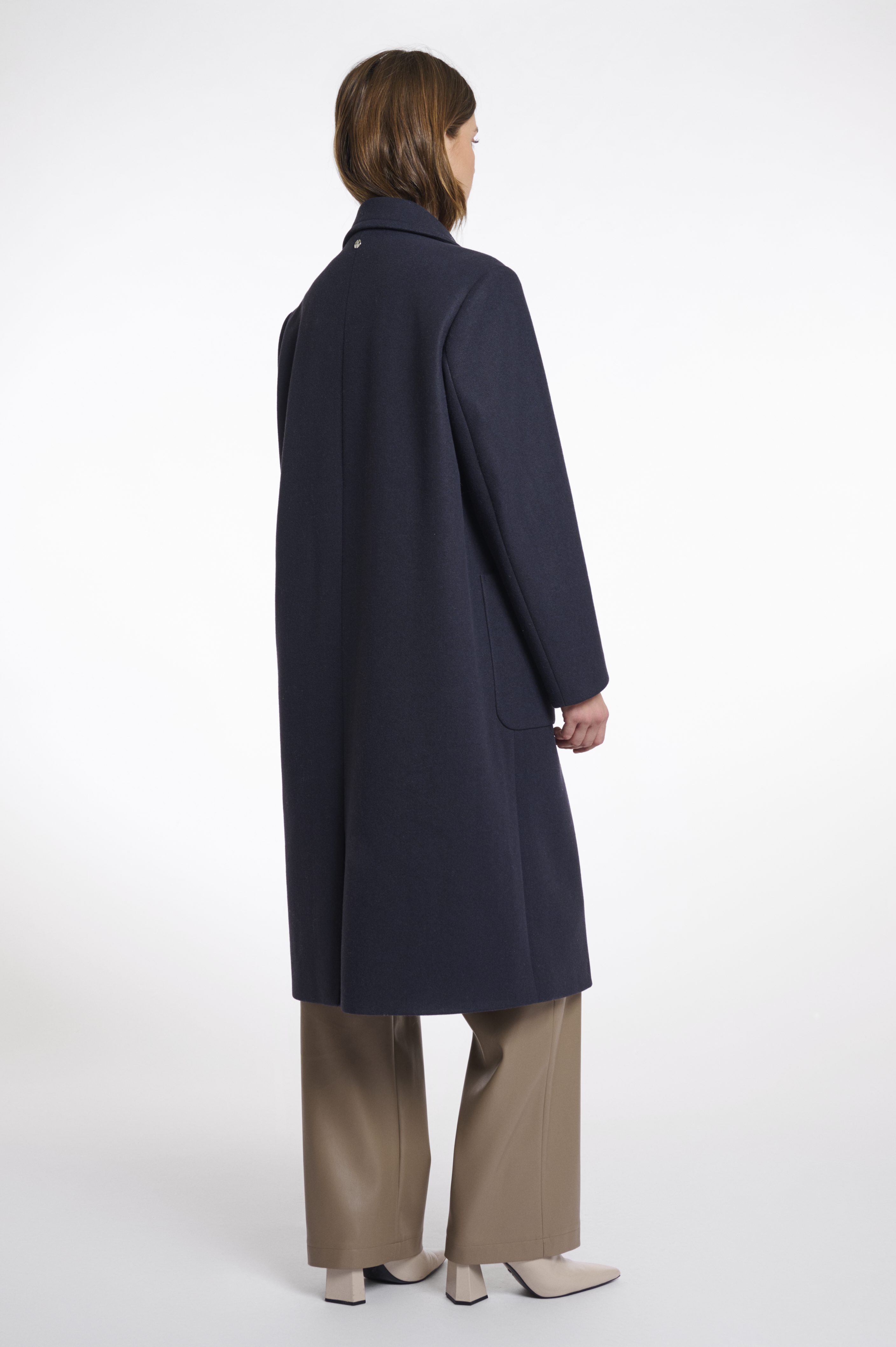 Rino & Pelle - Cecile Single Breasted Coat - Navy