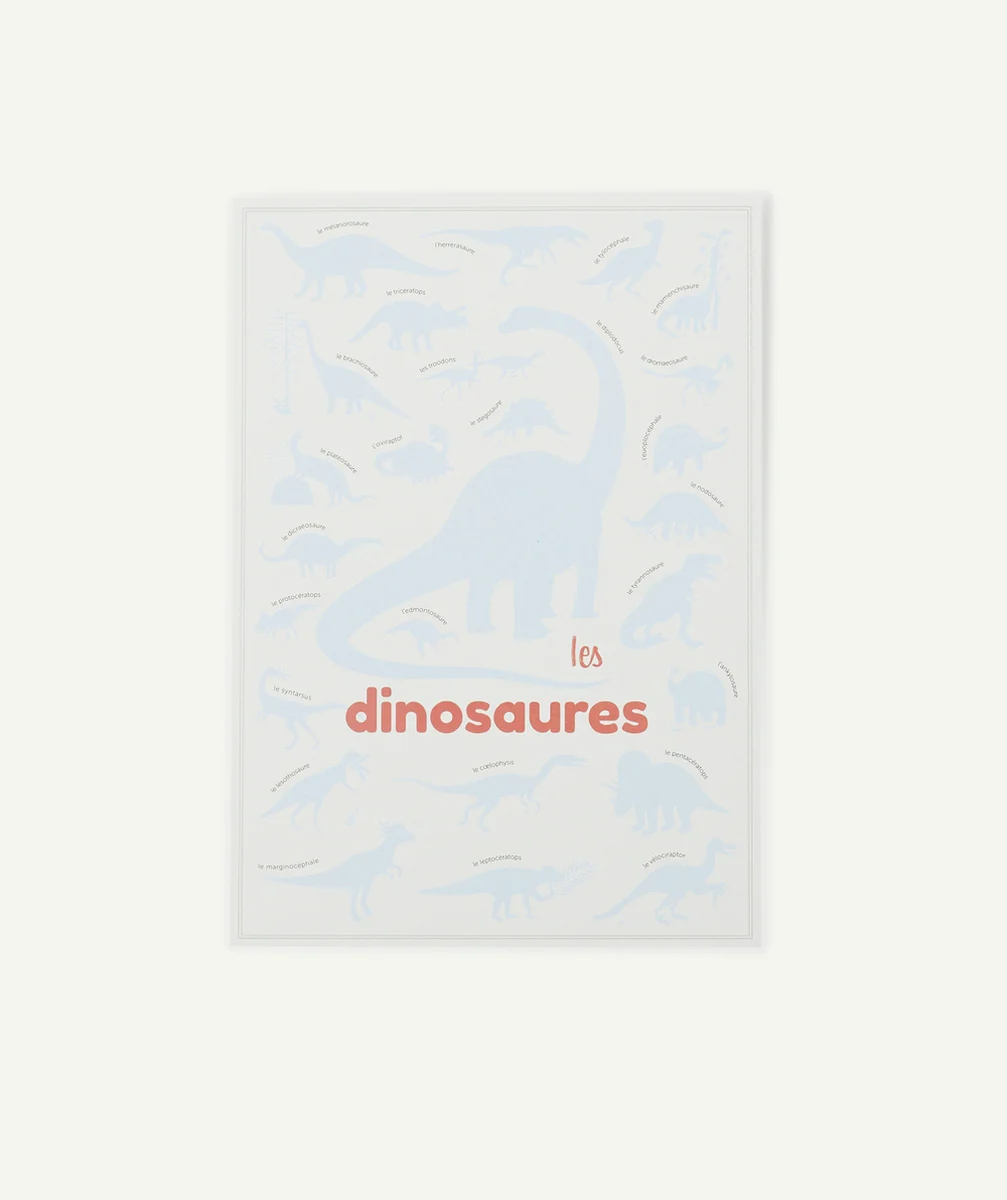POPPIKMINI POSTER DINOSAURES AVEC 26 STICKERS REPOSITIONNABLES