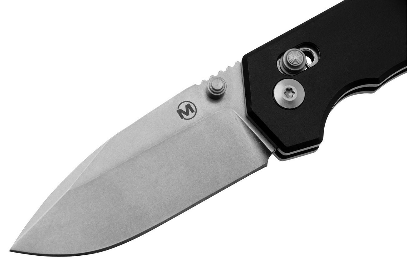 Böker Magnum Rockstub 01SC091 Stonewashed 440B, Black Aluminium, zakmes
